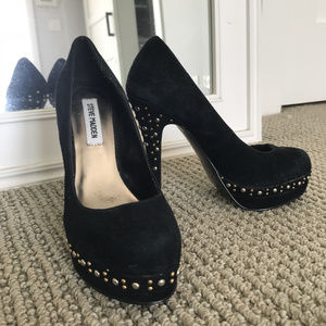 Black Studded Steve Madden Heels